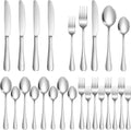 20 Piece Silverware Set Stainless Steel Flatware Service for 4 Dishwasher Safe